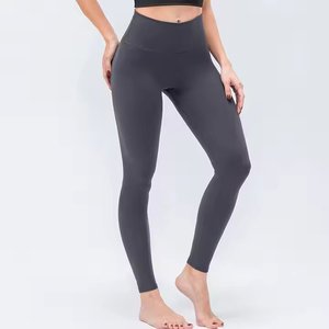 Mallas deportivas personalizadas de cintura alta para mujer, de secado rápido, para gimnasio, Fitness, pantalones con estampado de cintura cruzada para entrenamiento, cierre de cintura elástica - Product Image 2