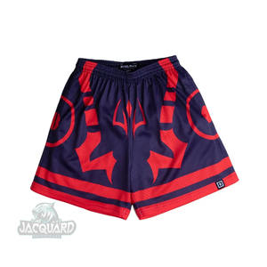 Pantalones Cortos Deportivos Casuales para Hombre, 100% Poliéster, Malla Sólida, con Botones, 5 Pulgadas de Entrepierna, Estilo Vintage Ecológico, Personalizables - Product Image 1