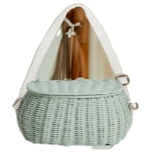 Competitive Price High Quality Handmade Natural Rattan Wicker Bag Baby Stylish Purse With Shoulder Strap Suitable for Short Trip - Product Image 1