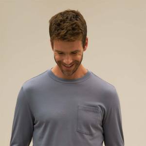 100% Organic Cotton <b>Long</b> Sleeve Knit Shirt - Classic Fit, All-Season Comfort, Available in Multiple Colours - Product Image 2
