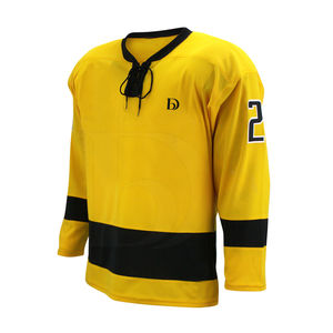 Camiseta de Hockey sobre Hielo de Manga Larga 100% Poliéster para Hombre, Servicio OEM, Personalización de Logotipo/Colores, Nombre del Equipo, Calidad Premium - Product Image 3