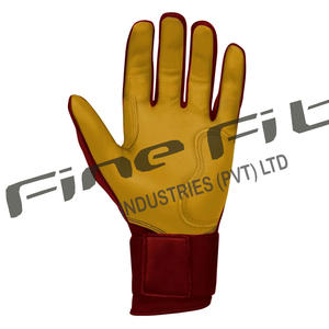 Gants de frappeur en cuir d'agneau personnalisés de haute qualité pour adultes gants de sport confortables à fermeture à boucle respirante pour gaucher - Product Image 2
