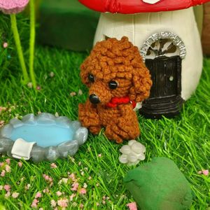 Aika Trending - Colgante de Perrito Amigurumi Hecho a Mano, Miniatura de Perro de Ganchillo, Decoración de Habitación de Algodón PP - Product Image 5