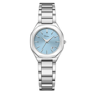 Montre pour femme Virtue 3ATM 2025, étanche, nouvelle, bracelet en acier inoxydable, calendrier, apparence haut <span class=keywords><strong>de</strong></span> gamme, montres pour femmes - Product Image 1