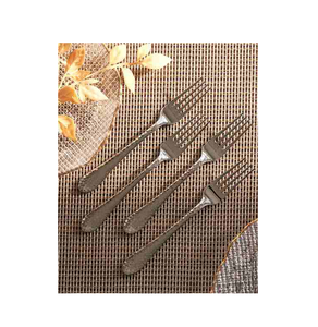 Juego de tenedores de acero Accesorio de vajilla de estilo popular Utensilios de viaje de chapado a granel y barato Juego de cucharas de plata - Product Image 3