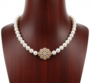 Collar Clásico de Perlas de Agua Dulce Cultivadas de Alta Calidad, Hecho a Mano, Certificado por Terceros, Varios Tamaños y Formas - Product Image 4