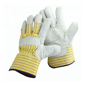 Gants de travail de sécurité industrielle en cuir respirant de qualité supérieure - Product Image 1