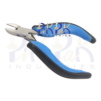 Pince coupante latérale 150 mm en acier inoxydable à mâchoires lisses, poignées noires/bleues, pour sertissage de circlips, fabrication de bijoux, outil de coupe de fil OEM
