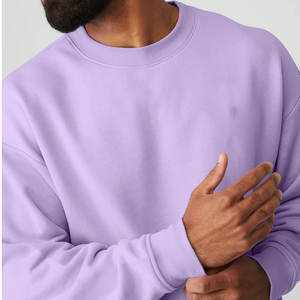 Men <b>Purple</b> Round Neck Solid Full Sleeve Sweatshirt Men Crewneck Next Level Unisex Sweatshirts <b>hoodies</b> - Product Image 4