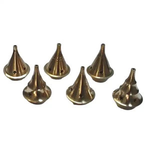 Fourniture en gros de brûleur d'encens de cône en laiton poli antique de haute qualité avec le brûleur en métal de charbon de bois - Product Image 2