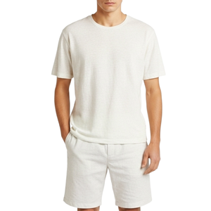 Conjunto Deportivo Casual de Verano para Hombre, Camiseta y Pantalones Cortos de Dos Piezas, Secado Rápido, Transpirable, Poliéster/Algodón - Product Image 1
