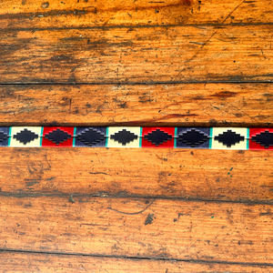 Ceinture de polo en cuir demi-blanc rouge marine pour jeunes avec boucle en laiton massif Ceinture en cuir fabriquée à la main avec cuir de qualité supérieure - Product Image 5