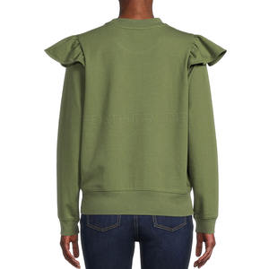 El último estilo, sudadera de mujer hecha a medida, ropa de invierno informal, tela de punto, precio al por mayor, teñido liso - Product Image 3