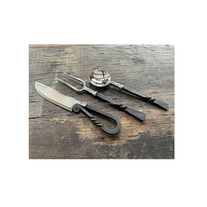 ชุดเครื่องใช้บนโต๊ะอาหารแบบทำด้วยมือชุดมีดเหล็กปลอมแปลง - Product Image 1