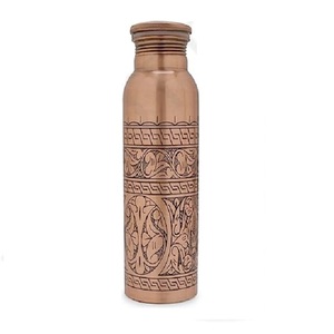 Hot Selling Product Copper <b>With</b> Marble Stone Design <b>Bottle</b> for Home Essential Ayurveda Benefits Kitchen Needs Storage <b>Bottle</b> - Product Image 6
