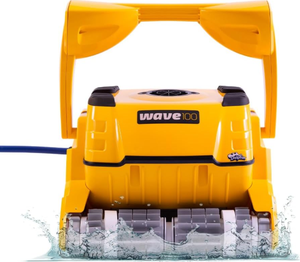 Limpiador robótico de piscinas New Wave 100 con control remoto y soporte, capacidad de escalar paredes, filtro de carga inferior - Product Image 1
