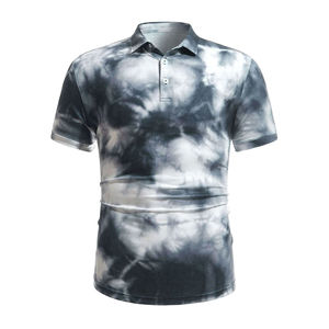 Polos ligeros Tie Dye, material suave, sostenible, antiarrugas, transpirable, de secado rápido, duraderos, Tie Dye, polos para hombre - Product Image 1