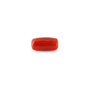 Coral rouge naturel de 4,95 carats, forme ovale, certifié IGI, pour utilisation en accessoire de bijouterie, hauteur 10 mm et largeur 3 mm - Product Image 2