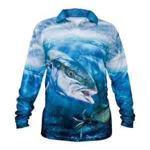 Camisas de Pesca Polo de Manga Larga para Hombre, Personalizadas, de Alta Calidad, con Protección UV, Secado Rápido, UPF 50+, Venta al Por Mayor Profesional - Product Image 4