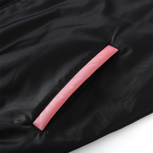 Chaqueta Bomber Negra Urbana Griega, Chaqueta Universitaria Personalizada de Fraternidad Griega, Ropa Urbana con Bloques de Color, Impermeable, Reversible, Unisex de Primavera - Product Image 4