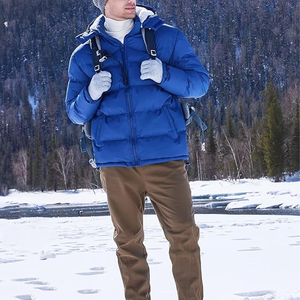 Abrigo hinchado, chaqueta acolchada cálida repelente al agua para hombre, chaqueta acolchada ligera empacable para hombre, chaqueta acolchada con aislamiento de invierno - Product Image 6