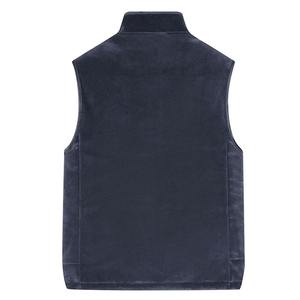 Gilet polaire en polyester 100% pour hommes noirs personnalisés en gros pour homme - Product Image 4