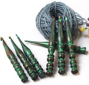 wooden <b>crochet</b> hook <b>set</b> <b>for</b> <b>beginners</b> and professionals handcrafted wooden <b>crochet</b> hook <b>set</b> with storage case at low cost - Product Image 4