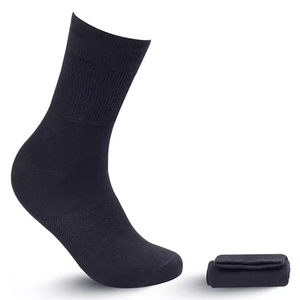Calcetines deportivos informales transpirables de algodón para hombre al por mayor de alta calidad, calcetines deportivos sólidos cómodos con Moq bajo - Product Image 2