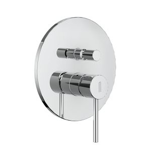 Miscelatore doccia a leva singola serie Jazz con deviatore a 2 vie cromato lucido facile da installare - Product Image 1