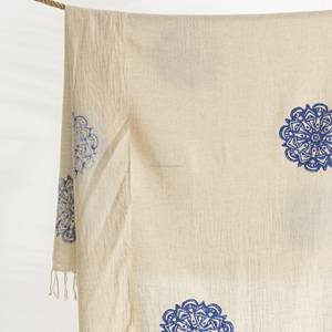 Summer <b>Turkish</b> Hamam Pestemal <b>Beach</b> <b>Towels</b> Lightweight 100% Cotton 35x70in Scarf Pareo Sarong Naturel - Product Image 6