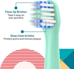Ergonomic <b>Wrap</b> Round Replacement Toothbrush <b>Heads</b> for Oral Bs Generic Electric Brush Refills Wholesale OEM Factory - Product Image 4