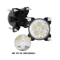 Luz de Trabajo LED Redonda de 50W, Haz de Luz Amplio de 90mm, Lámpara de Trabajo LED para Fendt 1038 1042 1056 1050 Vario