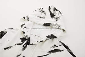 Suéter personalizable para hombre, Tie Dye Sudadera con capucha, ropa de calle de algodón y poliéster, sudaderas Tye Dye a la moda para invierno, estilo callejero - Product Image 6