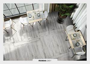 Azulejo de piso de porcelana con acabado de madera 20x120cm Superficie antideslizante de tablón grande - Product Image 4