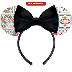 H.E.R. Accessories Custom Made-to-Order Vinyl Universal Fit Mouse Ears <b>Headband</b> with <b>Tartan</b> Design Hair Accessory - Product Image 1
