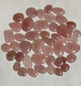 Cabujón de cuarzo rosa Natural de alta calidad personalizable de calidad AAA, joyería suelta pulida, fabricación lista para vender a terceros - Product Image 3