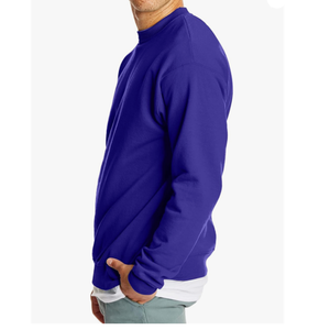 BD personnalisé hommes surdimensionné grande taille sweats personnalisé imprimé brodé col rond solide respirant tricoté avant - Product Image 4