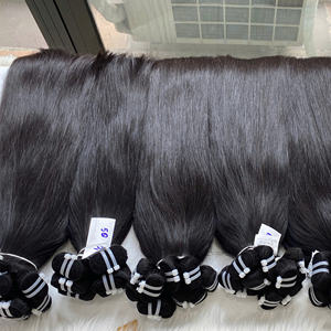 ผมต่อแบบ Remy เครื่องทำผมจีนบริสุทธิ์แบบตรงธรรมชาติ - Product Image 1