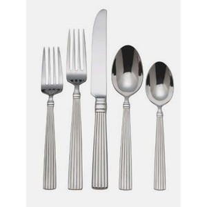 Ensemble de couteaux et fourchettes dorés de luxe de mariage en acier inoxydable, finition argent mat - Product Image 5