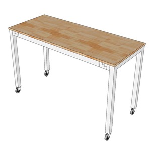 Modern Industrial Chinese Office Training <b>Table</b> with <b>Foldable</b> Design and Iron <b>Legs</b> Wheels BDT68001 - Product Image 3