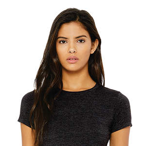 T-Shirt moulant pour femmes, 100% Airlume, en coton peigné et à anneau, simple, 4.2 oz, gris foncé - Product Image 4