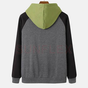 เสื้อสเวตเตอร์มีฮู้ดสำหรับผู้ชายไซส์พิเศษทำจากผ้าฝ้ายน้ำหนักเบาสไตล์ลำลองและวัสดุโพลีเอสเตอร์ - Product Image 2