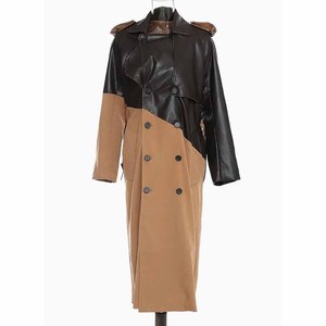 เสื้อเบลเซอร์หนังแท้ทรงสลิมฟิตสำหรับผู้หญิงเสื้อโค้ทขนแกะแขนยาวมีซิป - Product Image 3