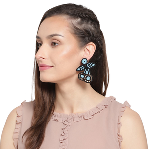 Haute couture en gros fait à la main au crochet perle de rocaille mode multicolore boucles d'oreilles bijoux artificiels pour femmes boucles d'oreilles - Product Image 3