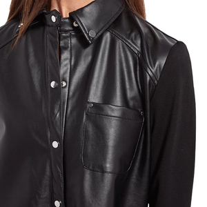 Chemises en cuir pour hommes, vente en gros, best-seller, couleur unie, prix abordable, dernier design, couleur et taille personnalisées - Product Image 3