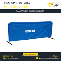 Barrière de terrain de pickleball/tennis de table pliable et détachable Vani Sports pour intérieur et extérieur avec logo personnalisé