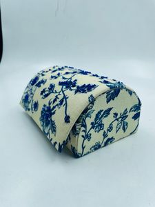 YASHVI EXPORTS Organisateur de bijoux en tissu de coton en forme de dôme, design unique avec perles imprimées, support à bagues et colliers avec design perlé - Product Image 3