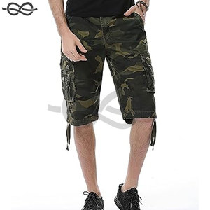 Short cargo de camouflage pour hommes, coupe décontractée, multi-poches, short cargo de camouflage pour l'extérieur, short tactique pour randonnée, camping, tenue décontracté, gym - Product Image 2