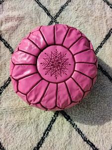 Pouf ottoman artisanal en cuir véritable, coussin de sol bohème, design artisanal, écologique, doux, pliable, décoration intérieure, entrepôt - Product Image 6