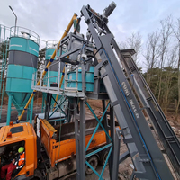 Centrale à béton compacte et stationnaire, contrôlée par PLC, capacité 60m³/h, entièrement automatique, contrôle électrique, composants principaux, pompe